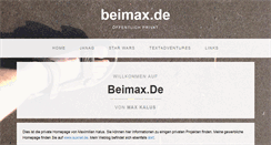 Desktop Screenshot of beimax.de