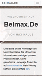 Mobile Screenshot of beimax.de